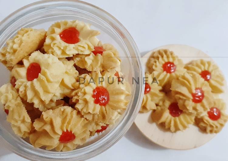 Resep Mudah Butter Cookies Strawberry Ala Warteg