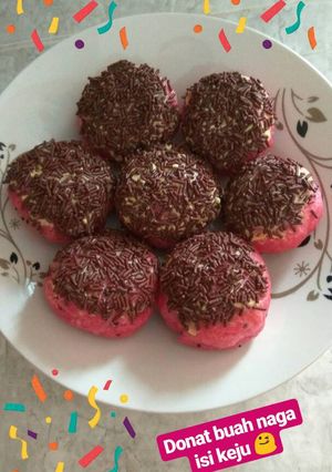 Foto resep Donat buah naga
