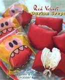 Red Velvet Durian Crepe (& Leftover RV Durian Crepe Cup Cake)