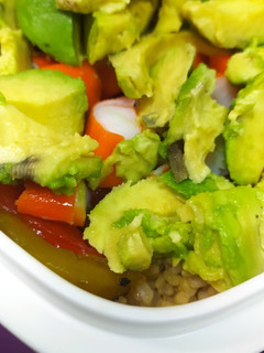 Una foto de Poke arroz