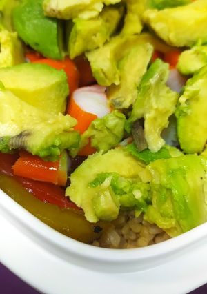 Una foto de Poke arroz
