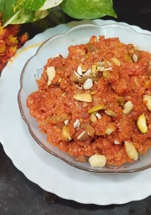 A picture of Gajar Ka Halwa.