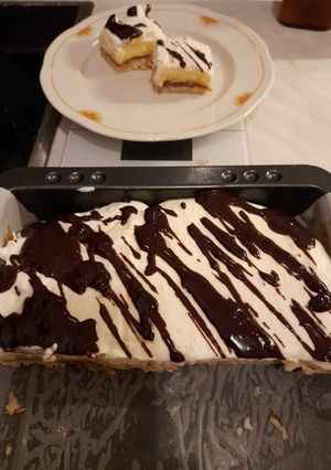 Gyors almás süti túrós alapon recept fotója
