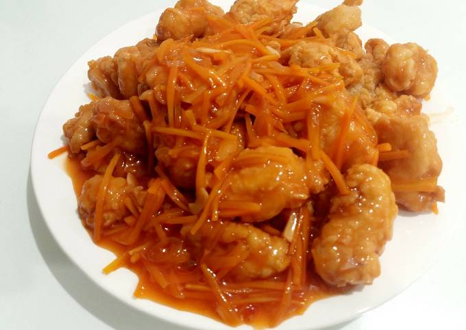 Resep Ayam tepung saus asam manis yang Sempurna