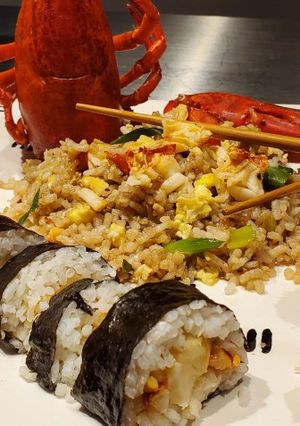 A picture of Lobster Fried Rice.