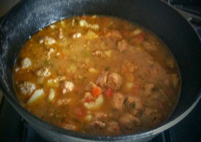Southwest Beef and Sausage Chili Stew