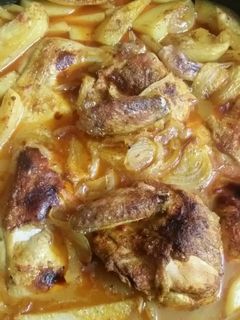 صورة لوصفة صينية دجاج مع بطاطا