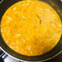 Fish fillet curry A picture of Fish fillet curry.