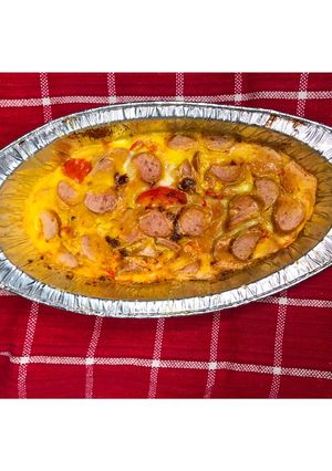 Foto resep Telur panggang toping sosis