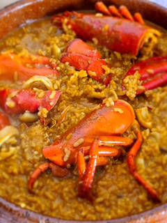 Una foto de Arroz meloso con bogavante
