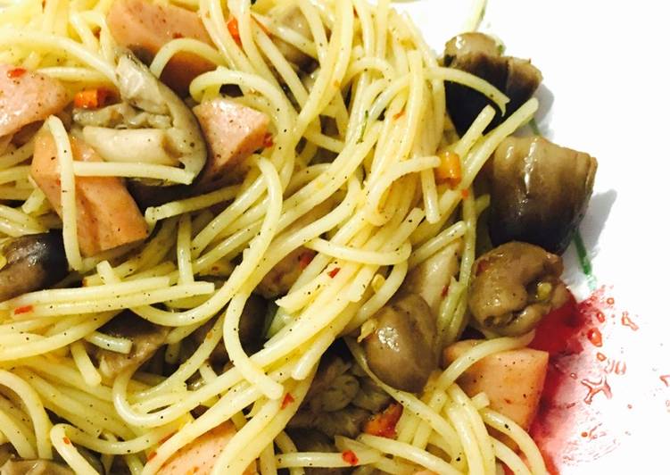Resep Spaghetti aglio e olio, Lezat Sekali