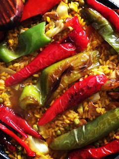 Una foto de Paella de Verduras