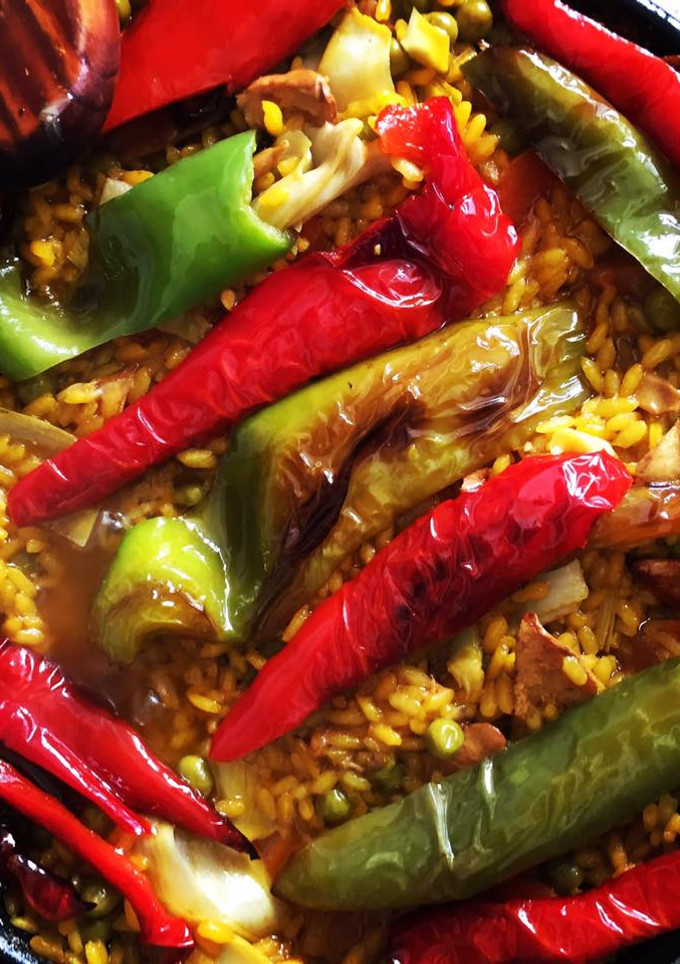 Una foto de Paella de Verduras