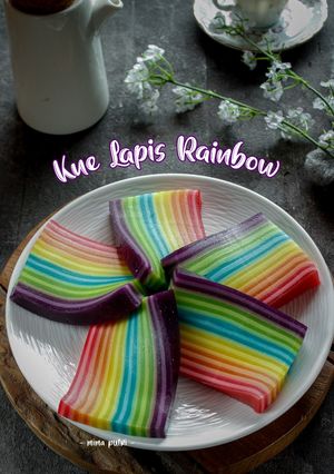 Foto resep Kue lapis Rainbow / Kue Pepe