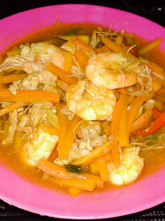 Cara Bikin Udang ayam asam manis pedas Praktis