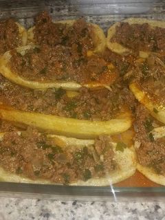 صورة لوصفة بطاطا الزورق