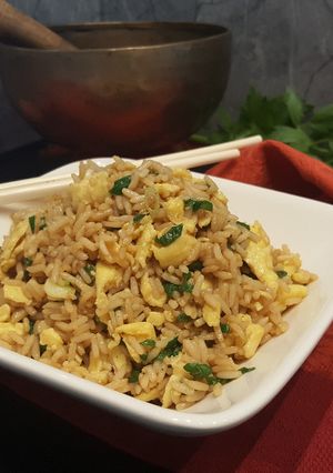 Une photo de Riz sauté à la sauce soja