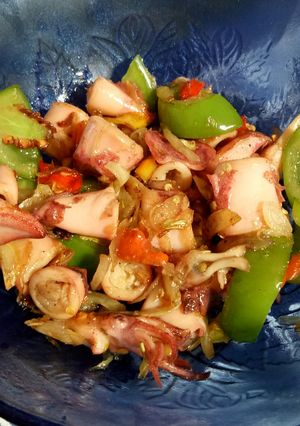 Foto resep Tumis cumi asin gurih