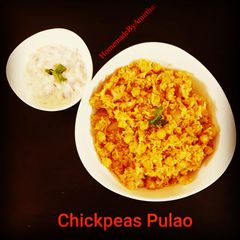 A picture of Chickpeas pulao.