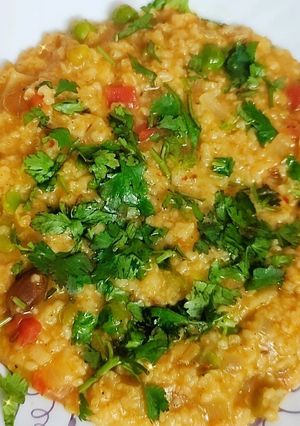 A picture of Masala daliya 😊.