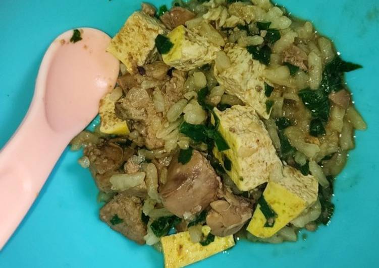 Masakan Unik Nasi Tahu Hati Ayam Kecap (MPASI 1th+) Ala Warung