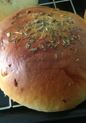 A picture of Spicy tuna stuffed homemade buns.