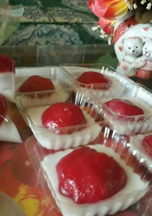 Foto resep Mendut ubi mandi #merahputih