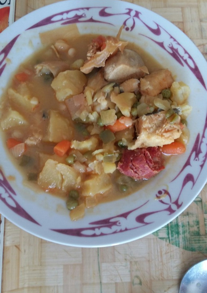 Una foto de Cocido de judías y bacalao