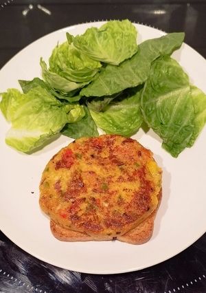 Una foto de Hamburguesas de Soja texturizada y hortalizas
