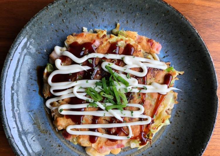 Okonomiyaki (Japanese Savory Pancake)