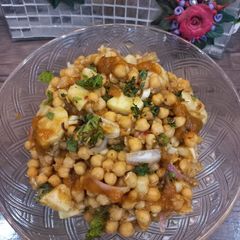 A picture of Chatpata chana chat ❤❤.