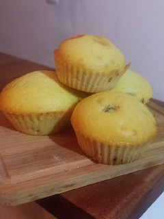 Una foto de Muffins con pasas de uva