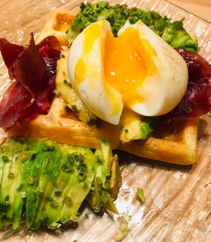 Une photo de Gaufre salée