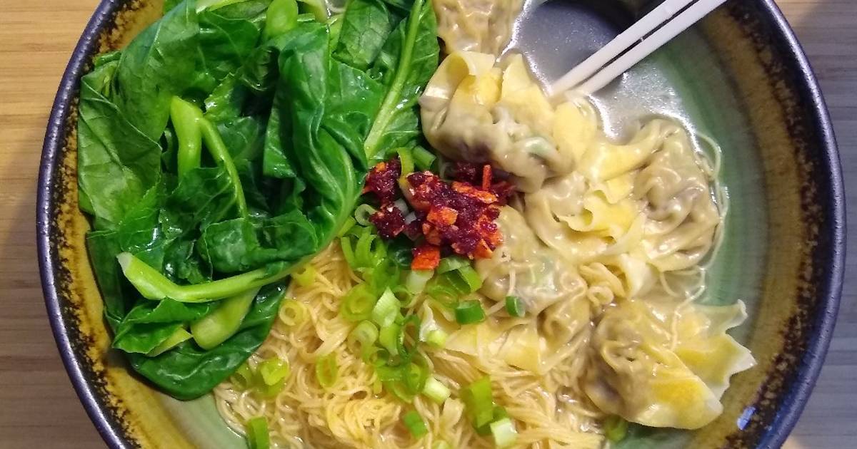 Vegetarian Wonton Noodle Soup Recipe By Katie Cookpad