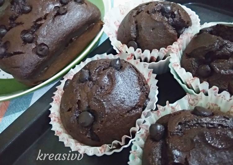 Bolu pisang coklat (brownies pisang)