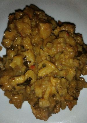 A picture of Scented plantain porridge.