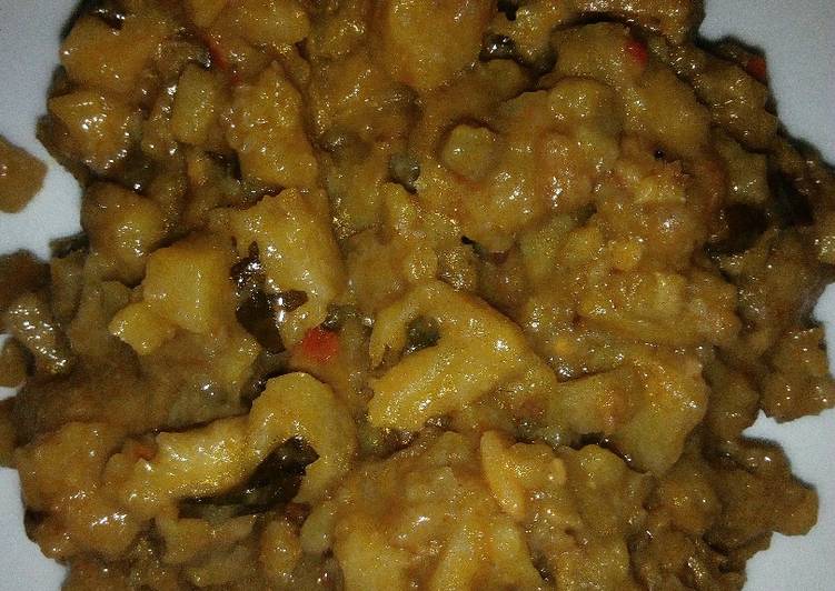 Recipe of Quick Scented plantain porridge