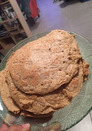Una foto de Panqueques veganos