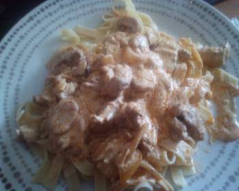 Ready to Serve Easy Pork Stroganoff with Tagliatelle Delicious and Healthy