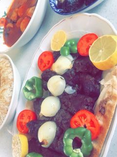 صورة لوصفة كباب بالفرن
