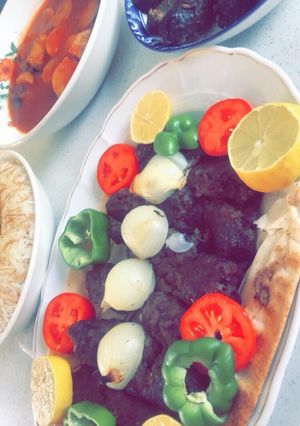 صورة لوصفة كباب بالفرن