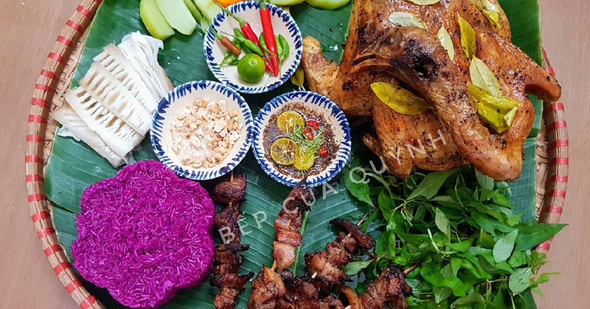 Cách chế biến món gà nướng phanh Tây Bắc