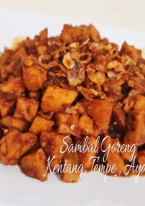 Foto resep Sambal Goreng Kentang, Tempe, Ayam