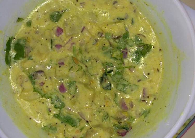 Recipe of Ultimate Sweet potato curd curry