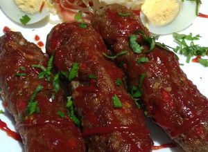 Una foto de Pinchos de carne picada