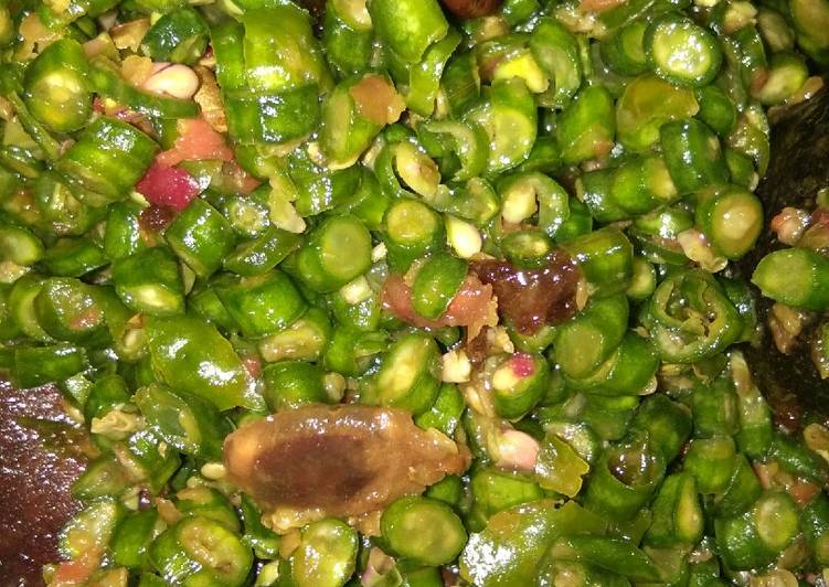 Resep Pencok kacang panjang yang bikin betah