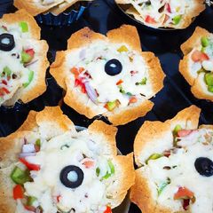 A picture of Cheesy Nacho Flowers.
