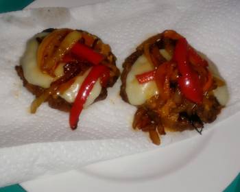 Unique Recipe Mini Onion  Pepper Burgers Yummy