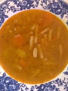 Zöldbab leves recept fotója