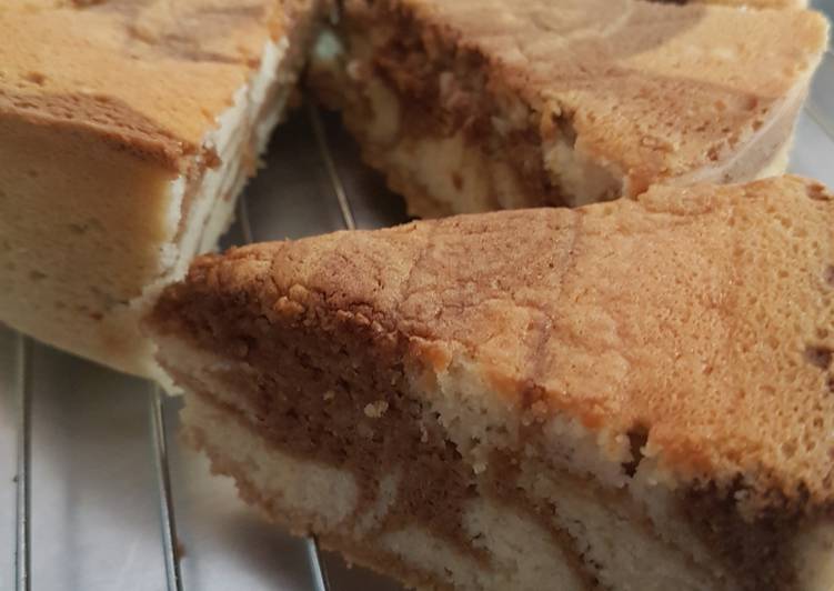 Bolu zebra putih telur